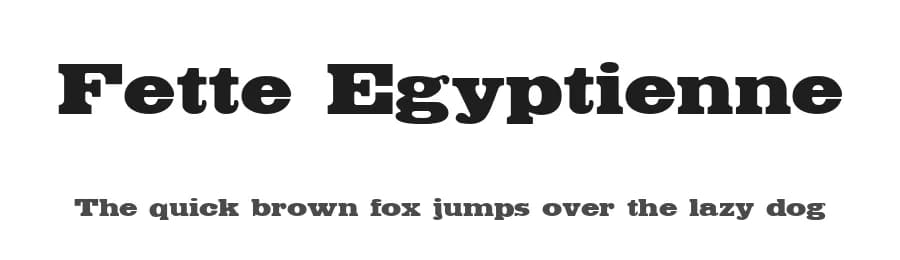 Fette Egyptienne by Dieter Steffmann — Serif Font
