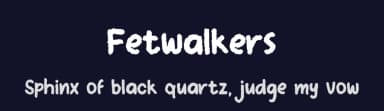 Fetwalkers by Artoholic Studio — Script Handwritten Font — thumbnail 2