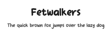 Fetwalkers by Artoholic Studio — Script Handwritten Font — thumbnail 1