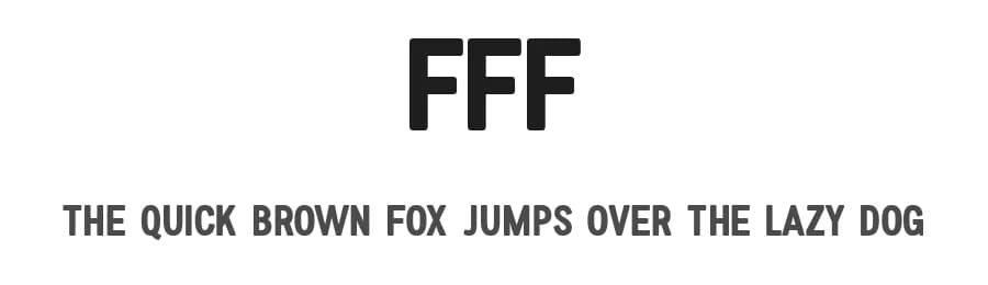 FFF by Andrea Gaspari — Sans Serif Font