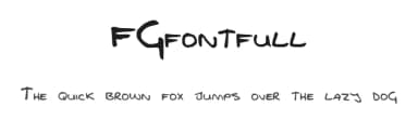 FGfontfull by Stefanie de Kock — Script Handwritten Font — thumbnail 1
