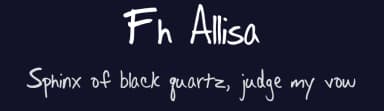 Fh Allisa by Fictionalhead Design — Script Handwritten Font — thumbnail 2