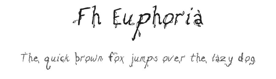 Fh Euphoria by Fictionalhead Design — Script Handwritten Font
