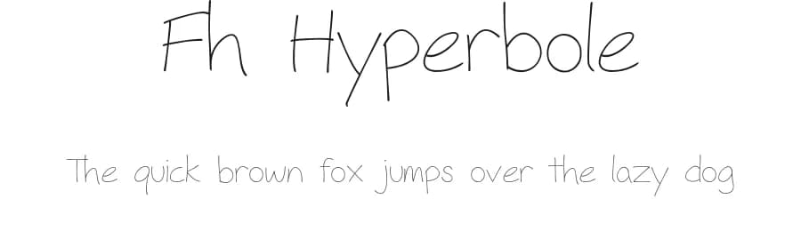 Fh Hyperbole by Fictionalhead Design — Script Handwritten Font