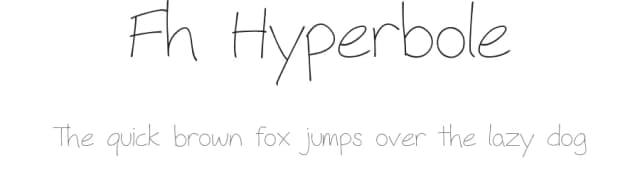 Fh Hyperbole by Fictionalhead Design — Script Handwritten Font