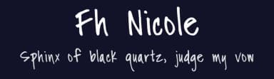 Fh Nicole by Fictionalhead Design — Script Handwritten Font — thumbnail 2