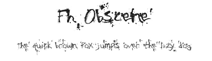 Fh Obscene by Fictionalhead Design — Script Handwritten Font