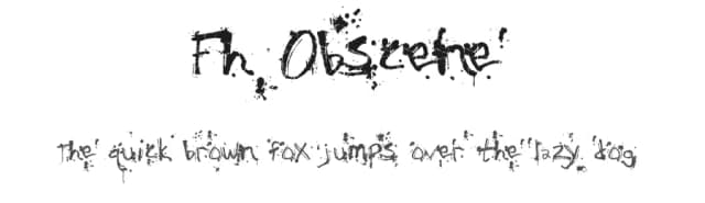 Fh Obscene by Fictionalhead Design — Script Handwritten Font