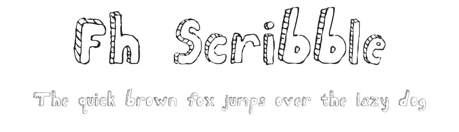Fh Scribble by Fictionalhead Design — Script Handwritten Font