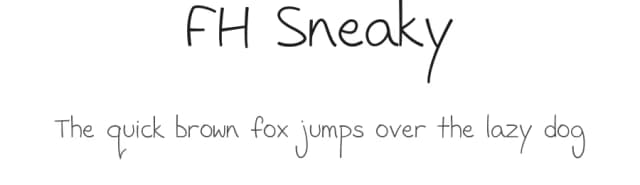 FH Sneaky by Fictionalhead Design — Script Handwritten Font