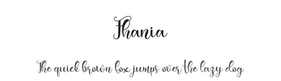 Fhania by niyos — Script Handwritten Font
