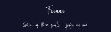 Fianna by Typefar — Script Handwritten Font — thumbnail 2