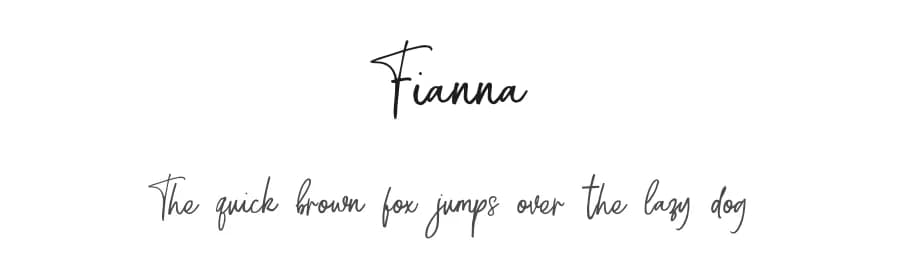 Fianna by Typefar — Script Handwritten Font