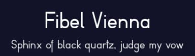 Fibel Vienna by Peter Wiegel — Sans Serif Font — thumbnail 2