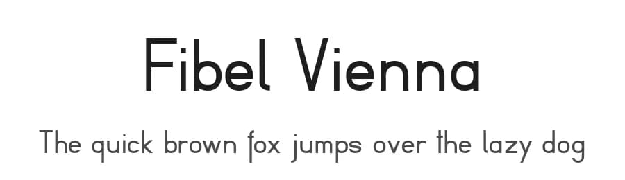 Fibel Vienna by Peter Wiegel — Sans Serif Font