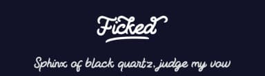 Ficked by Vultype — Script Handwritten Font — thumbnail 2