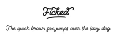 Ficked by Vultype — Script Handwritten Font — thumbnail 1
