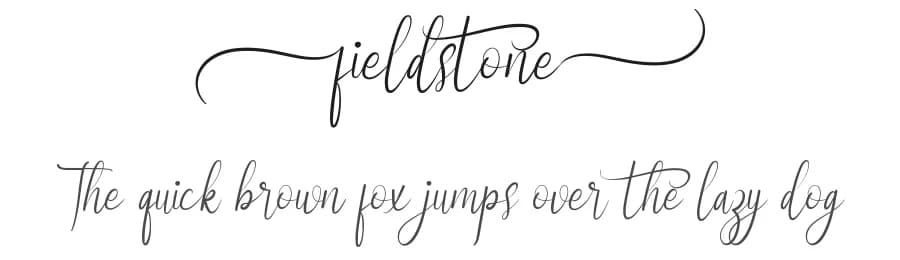 Fieldstone by Calligraphy Fonts — Script Handwritten Font