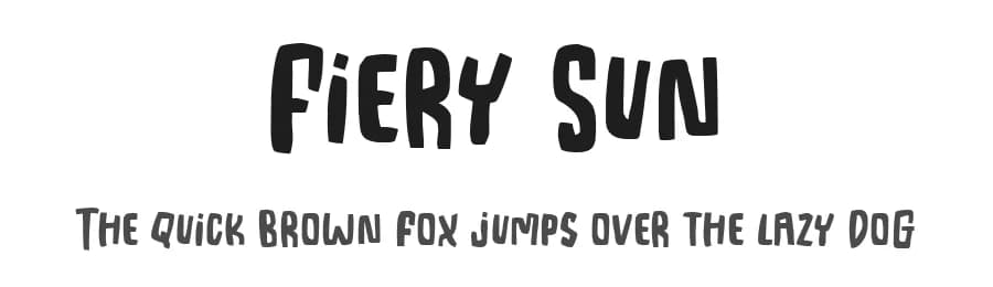 Fiery Sun by olivetype — Script Handwritten Font