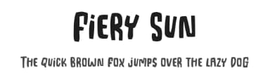 Fiery Sun by olivetype — Script Handwritten Font — thumbnail 1