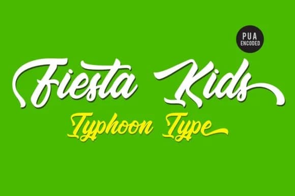 Fiesta Kids Font by Typhoon Type™ — Script Handwritten Font