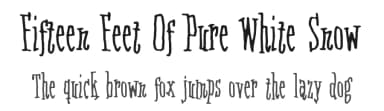 Fifteen Feet Of Pure White Snow by Juha Korhonen — Script Handwritten Font — thumbnail 1