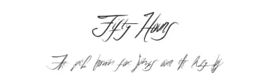 Fifty Hours by Xerographer Fonts — Script Handwritten Font — thumbnail 1