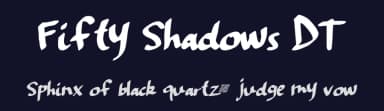 Fifty Shadows DT by Xerographer Fonts — Script Handwritten Font — thumbnail 2