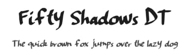 Fifty Shadows DT by Xerographer Fonts — Script Handwritten Font — thumbnail 1