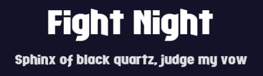 Fight Night by Chequered Ink — Sans Serif Font — thumbnail 2