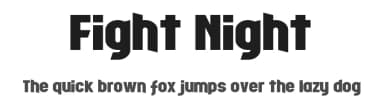 Fight Night by Chequered Ink — Sans Serif Font — thumbnail 1