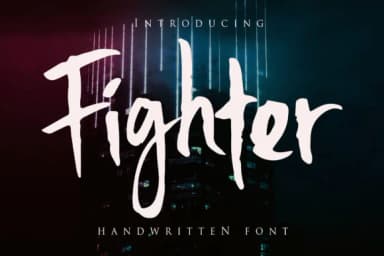 Fighter Font by senoajifont by senoajifont — Script Handwritten Font — thumbnail 1