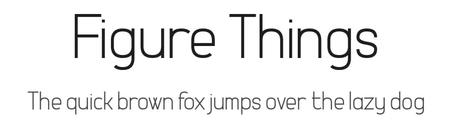 Figure Things by Chequered Ink — Sans Serif Font