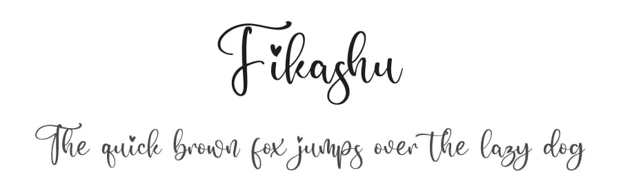 Fikashu by Integritype Studio — Script Handwritten Font