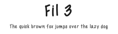 Fil 3 by Filplay — Script Handwritten Font — thumbnail 1