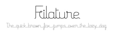 Filature by JBFoundry — Script Handwritten Font — thumbnail 1