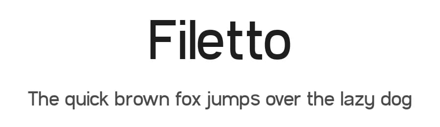 Filetto by Zetafonts — Sans Serif Font