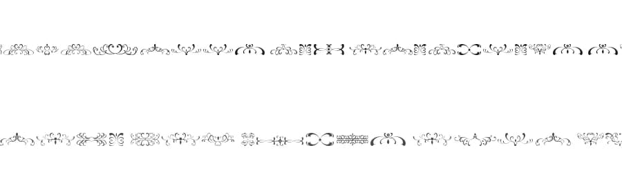 Filigrees and Ornaments ST by Southype — Dingbats Font