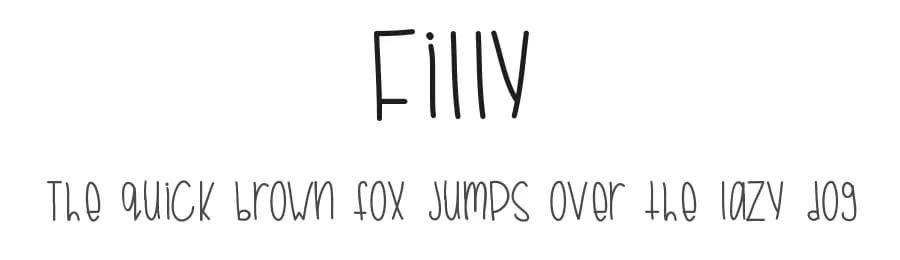 Filly by Heather Avrech — Script Handwritten Font