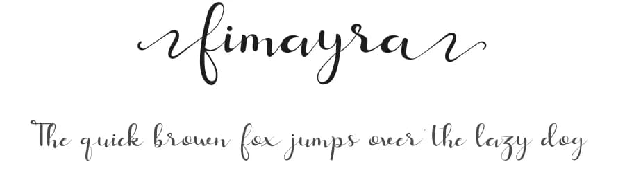 Fimayra by Yesie Erma Yunita — Script Handwritten Font