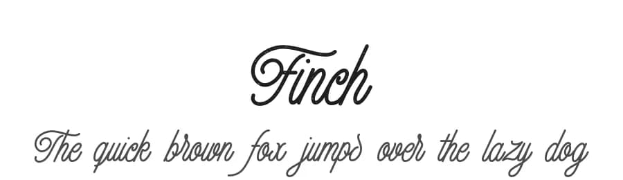 Finch by Omotu Studio — Script Handwritten Font