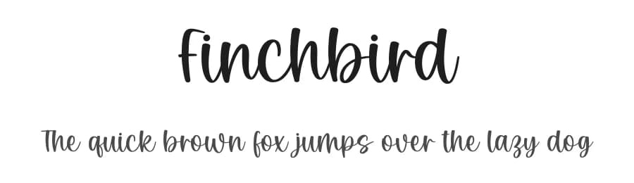 Finchbird by Graphix Line Studio — Script Handwritten Font