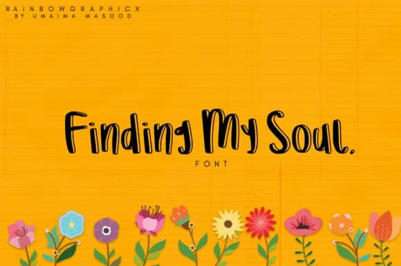 Finding My Soul Font by RainbowGraphicx — Script Handwritten Font