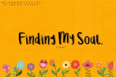 Finding My Soul Font by RainbowGraphicx — Script Handwritten Font — thumbnail 1