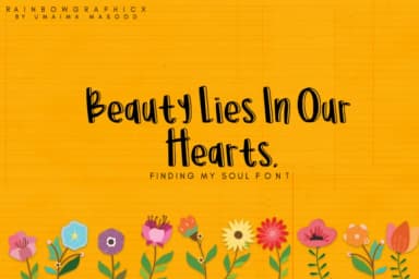 Finding My Soul Font by RainbowGraphicx — Script Handwritten Font — thumbnail 3