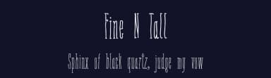 Fine N Tall by Galdino Otten Fonts — Script Handwritten Font — thumbnail 2