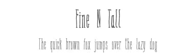 Fine N Tall by Galdino Otten Fonts — Script Handwritten Font — thumbnail 1
