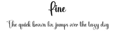 Fine by Scratchones — Script Handwritten Font — thumbnail 1