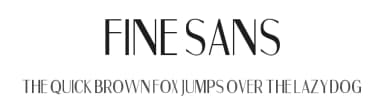 Fine Sans by Galdino Otten Fonts — Sans Serif Font — thumbnail 1