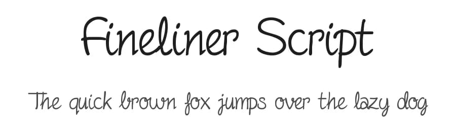 Fineliner Script by Friendly Fonts — Script Handwritten Font
